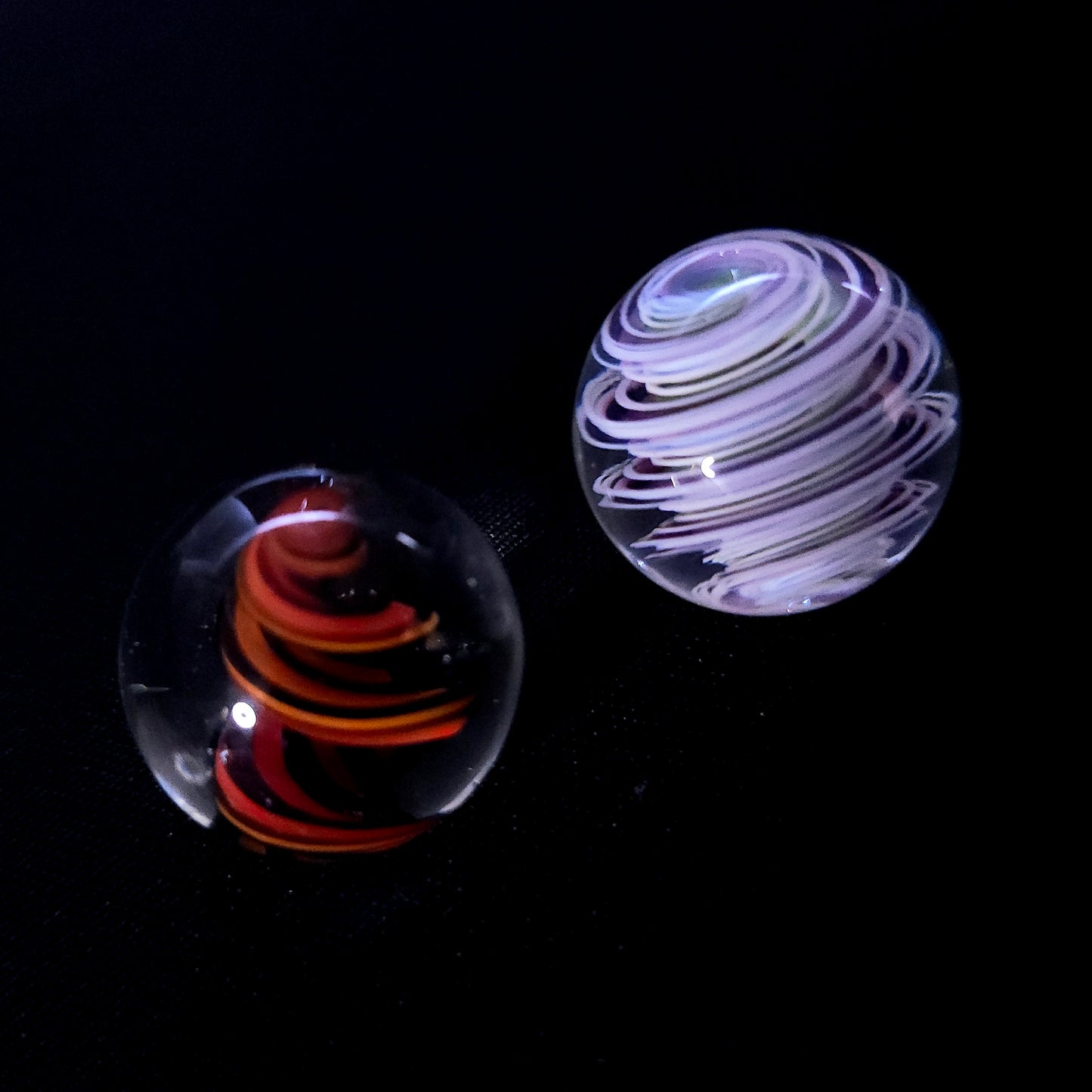 Inferno & DNA Marbles - 23mm (Guya Glass)
