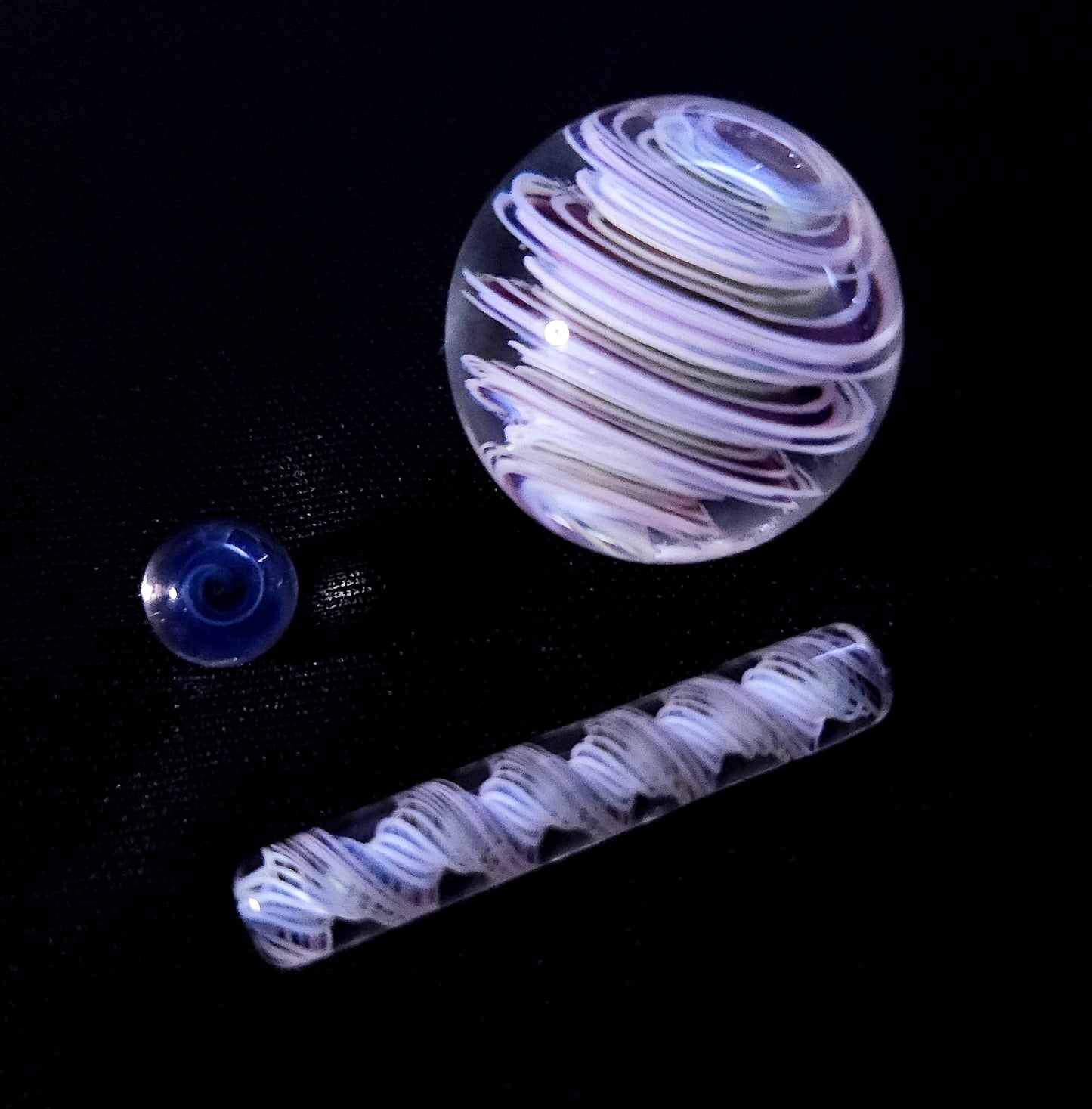 Inferno & DNA Marble/Pillar/Pearl Set (Guya Glass)