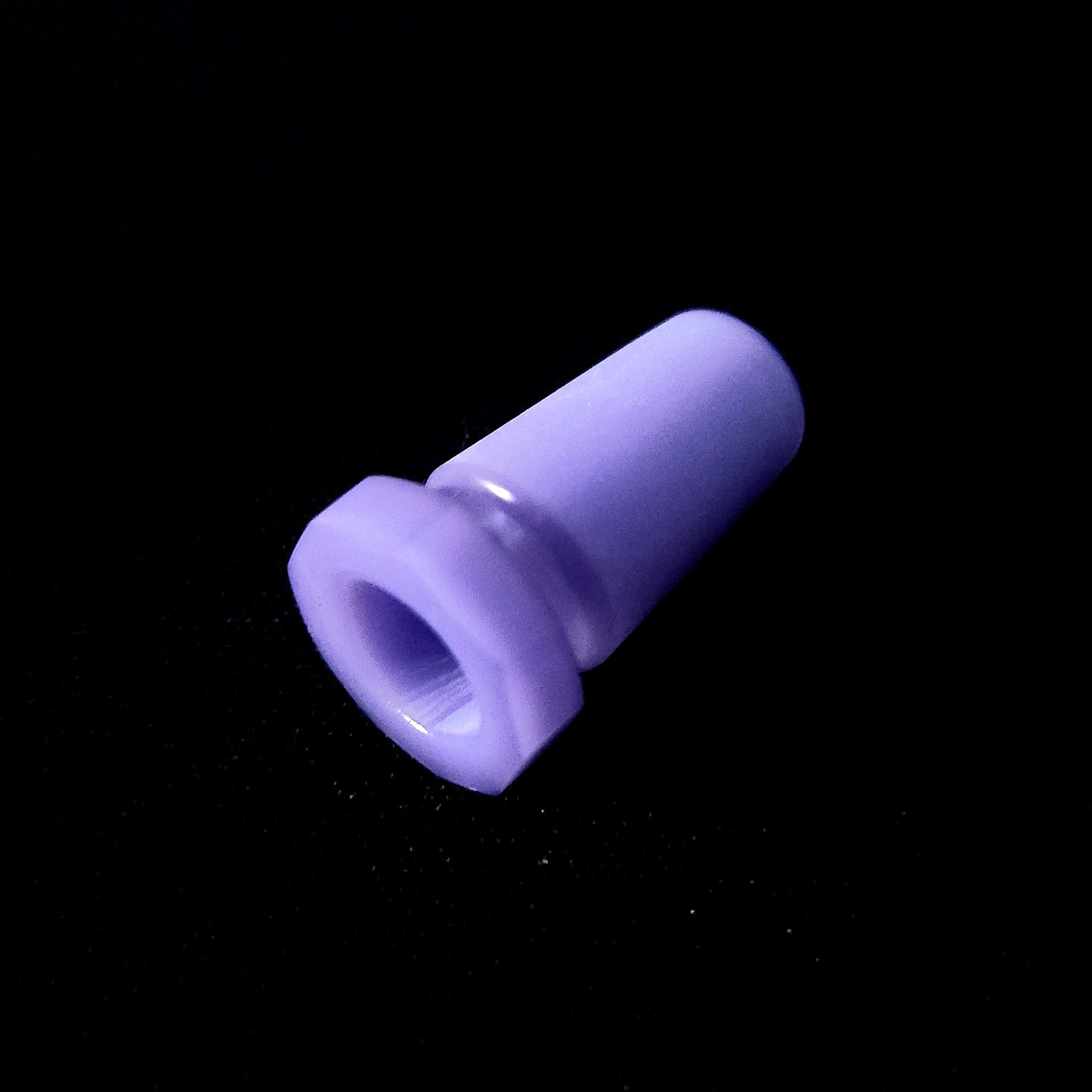 Faceted Glass Adapter 14mm to 10mm - Milky Purple