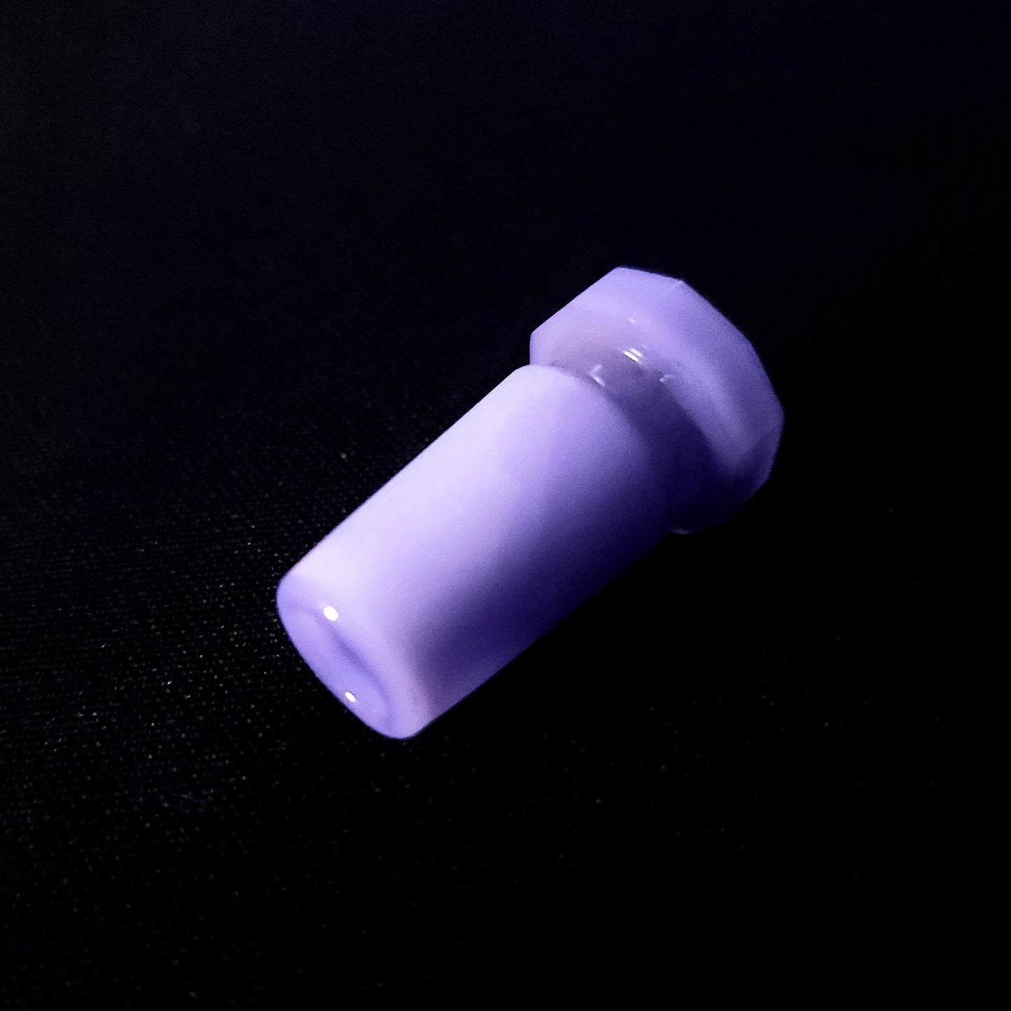 Faceted Glass Adapter 14mm to 10mm - Milky Purple