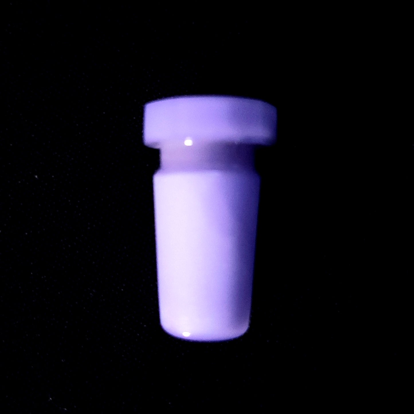 Faceted Glass Adapter 14mm to 10mm - Milky Purple