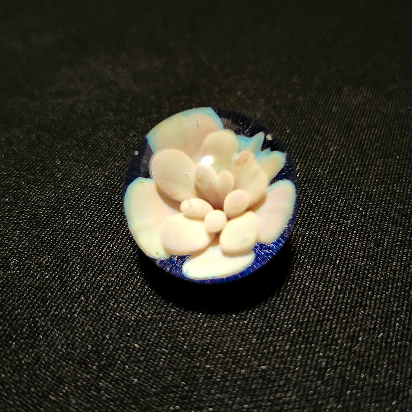 Lobotomy Orchid marble 24mm (Guya Glass) - 1 piece only