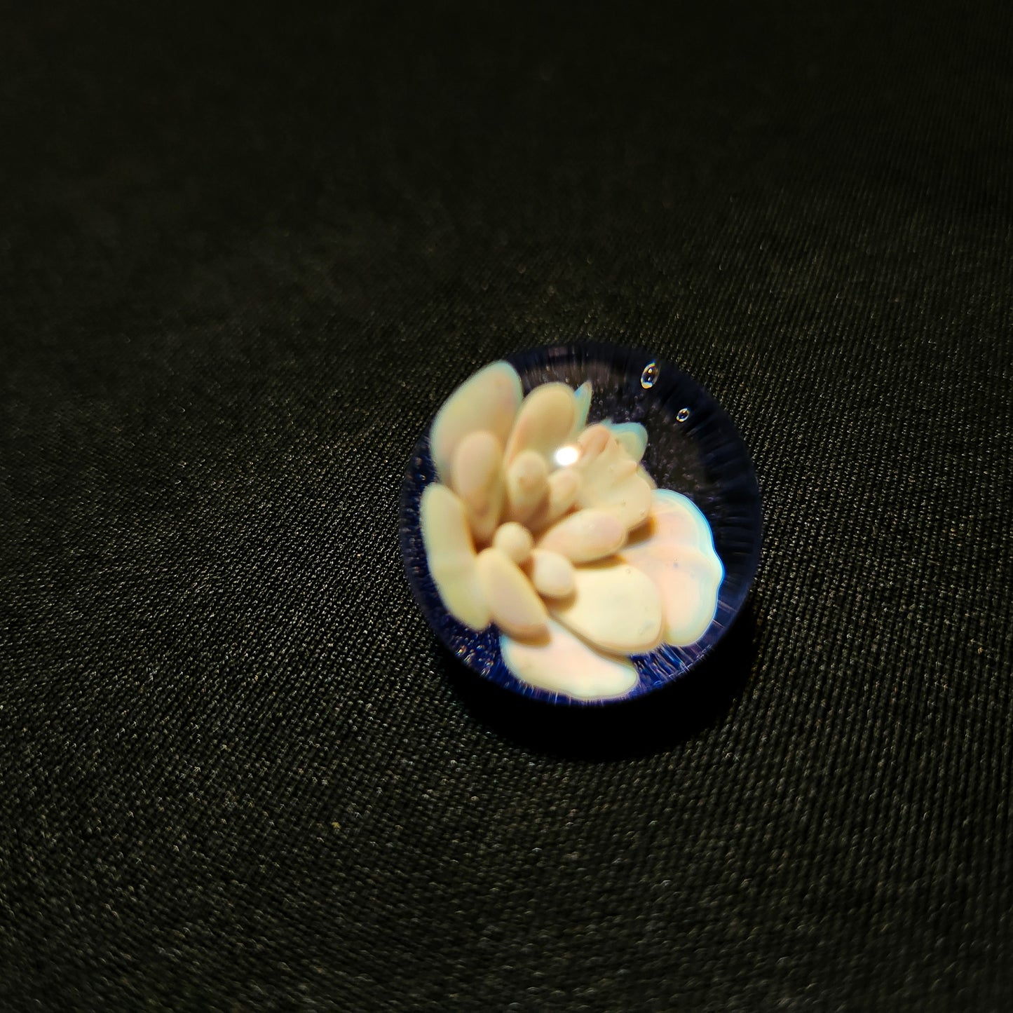Lobotomy Orchid marble 24mm (Guya Glass) - 1 piece only