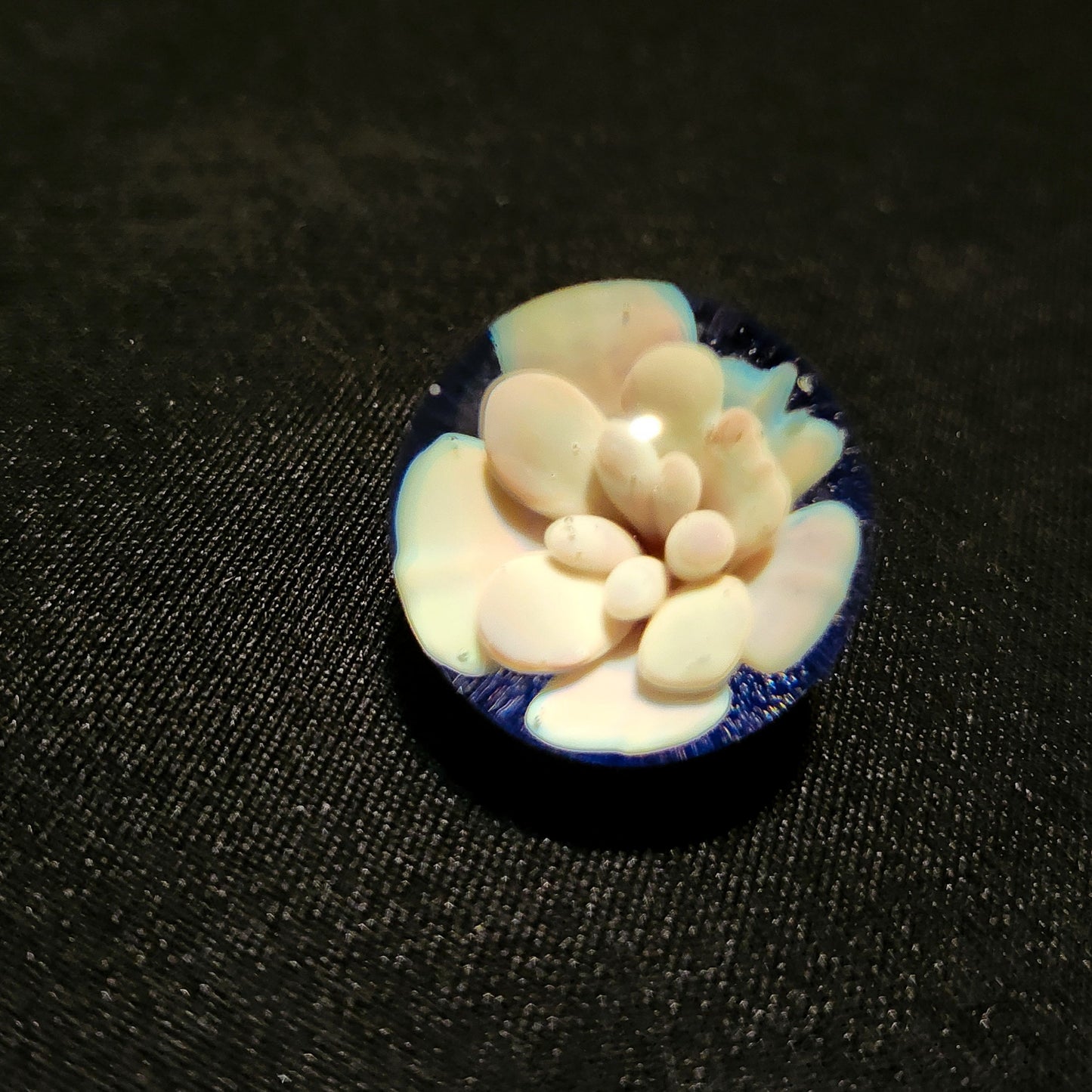 Lobotomy Orchid marble 24mm (Guya Glass) - 1 piece only