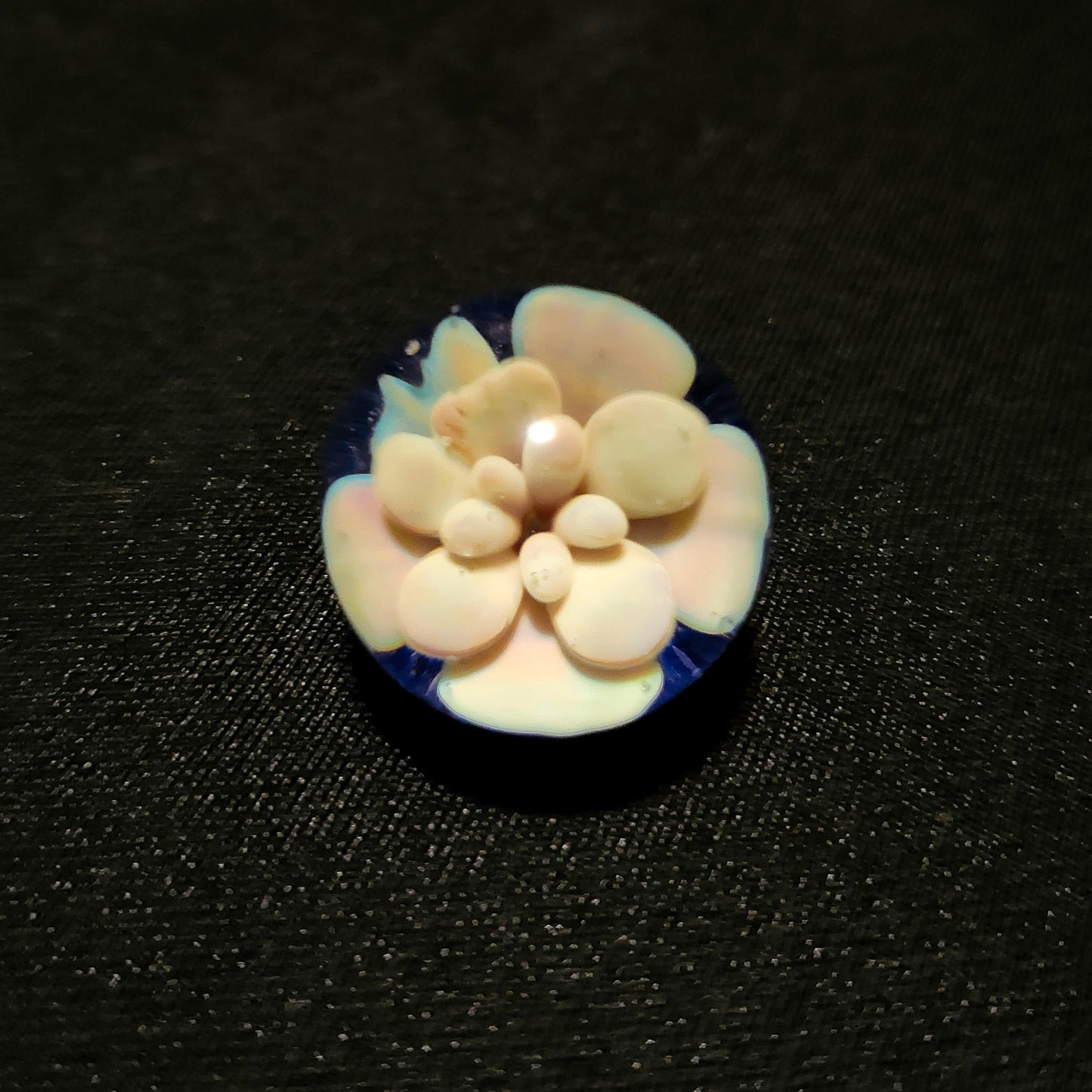 Lobotomy Orchid marble 24mm (Guya Glass) - 1 piece only