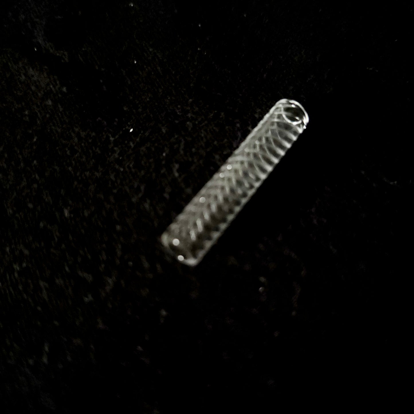 Quartz hollow Pillar - Threaded 6x30mm