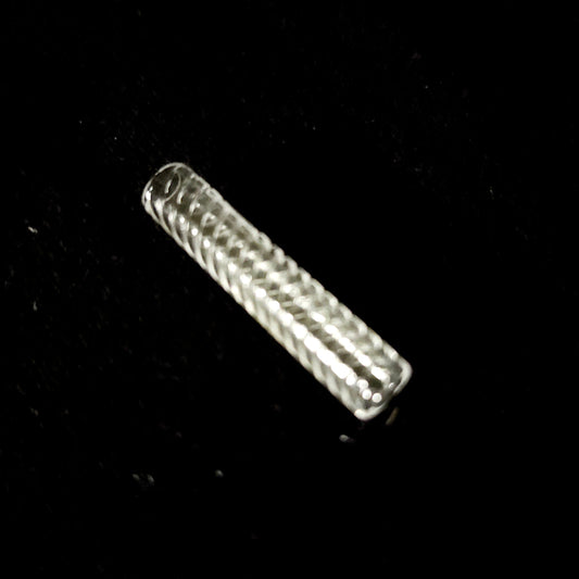 Quartz hollow Pillar - Threaded 6x30mm