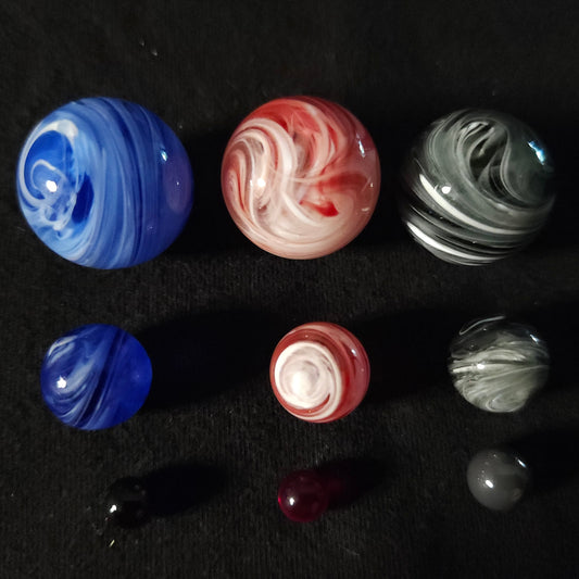 Swirled Marble & Bead Sets