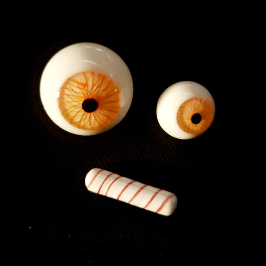 Eyeball Marble Color Glass set - Red