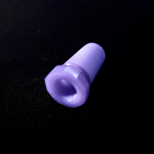 Faceted Glass Adapter 14mm to 10mm - Milky Purple