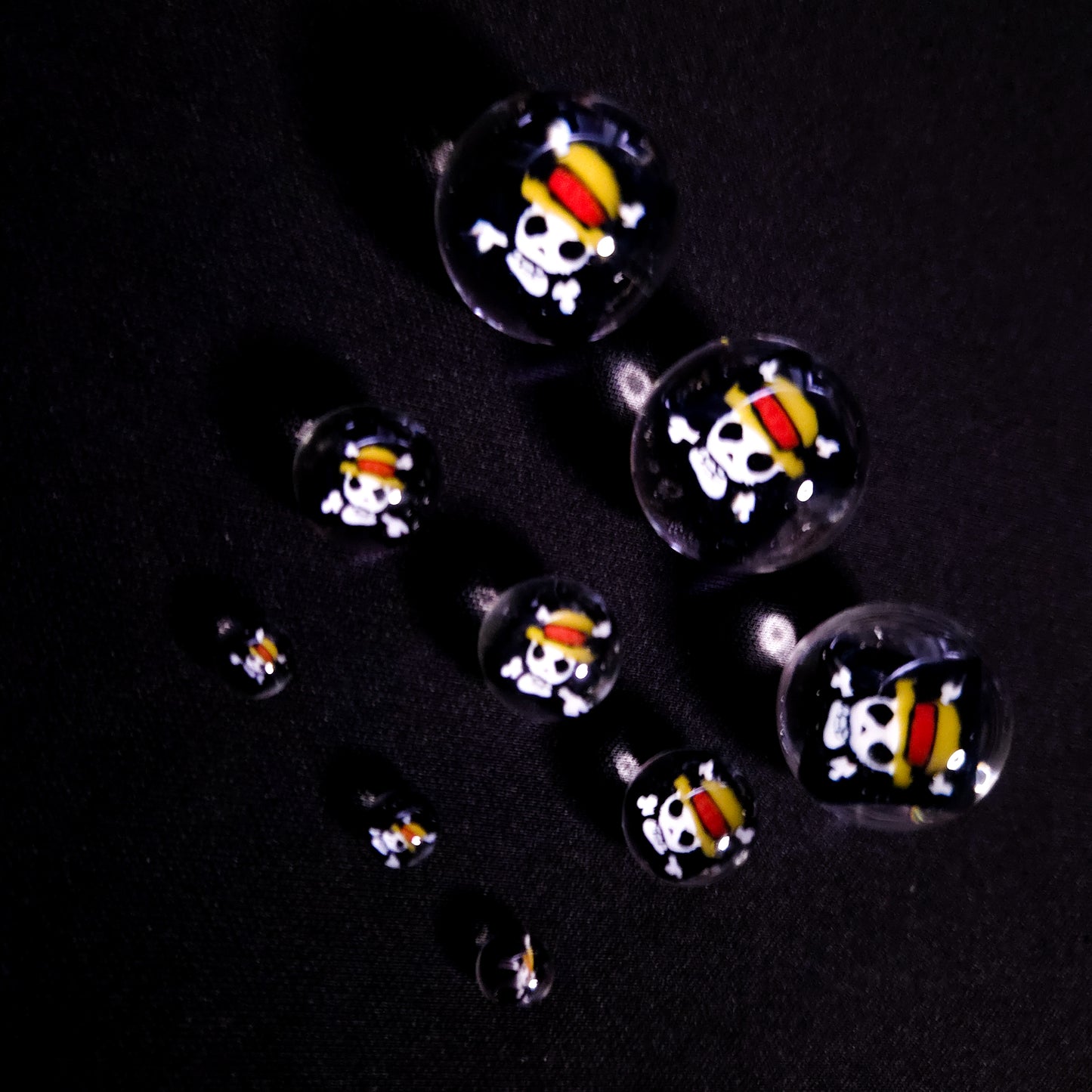 Jolly Roger Millie Marble & Pearl Set (Guya Glass)