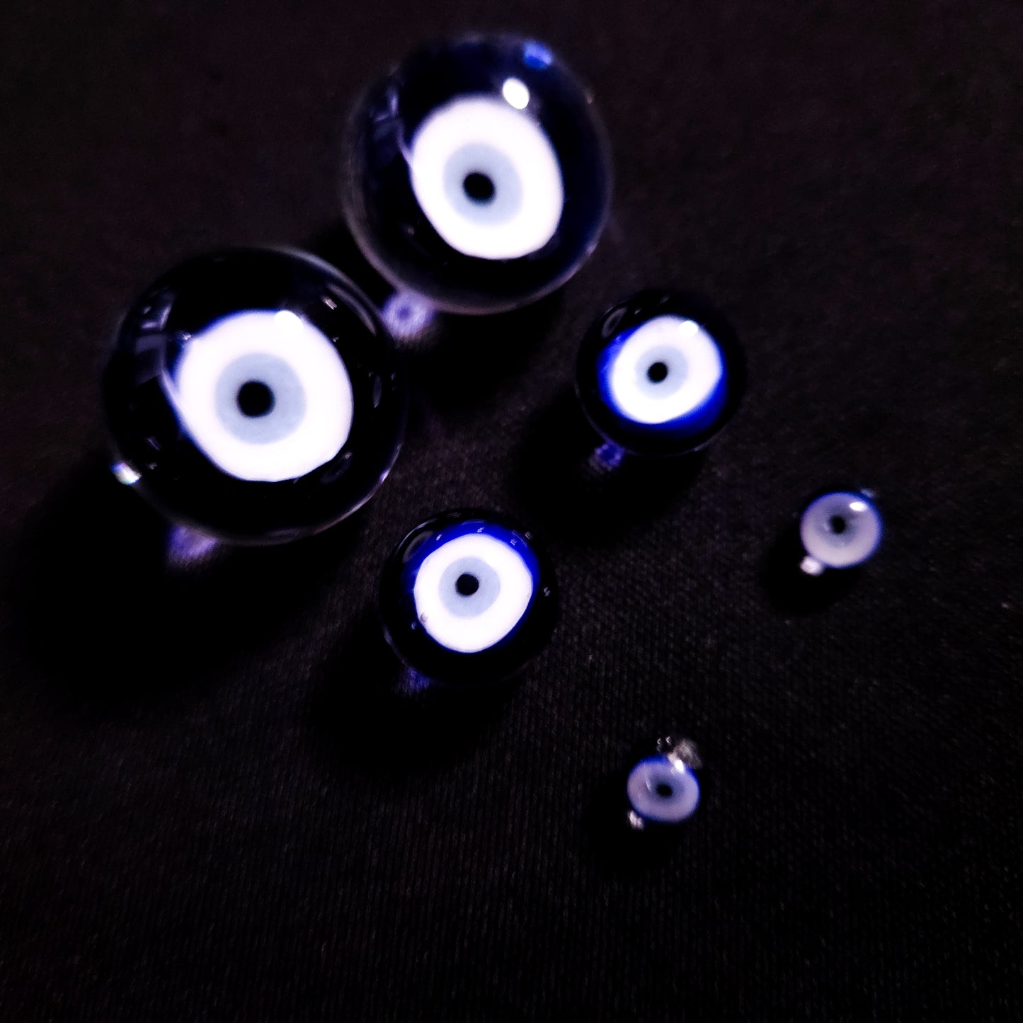 Evil Eye Millie Marble & Pearl Set (Guya Glass)