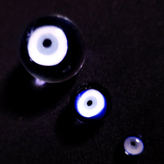 Evil Eye Millie Marble & Pearl Set (Guya Glass)