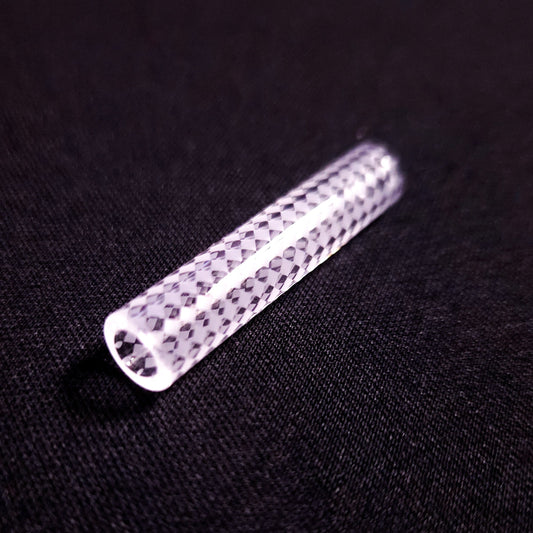 Quartz hollow Pillar -Checkered 8x40mm
