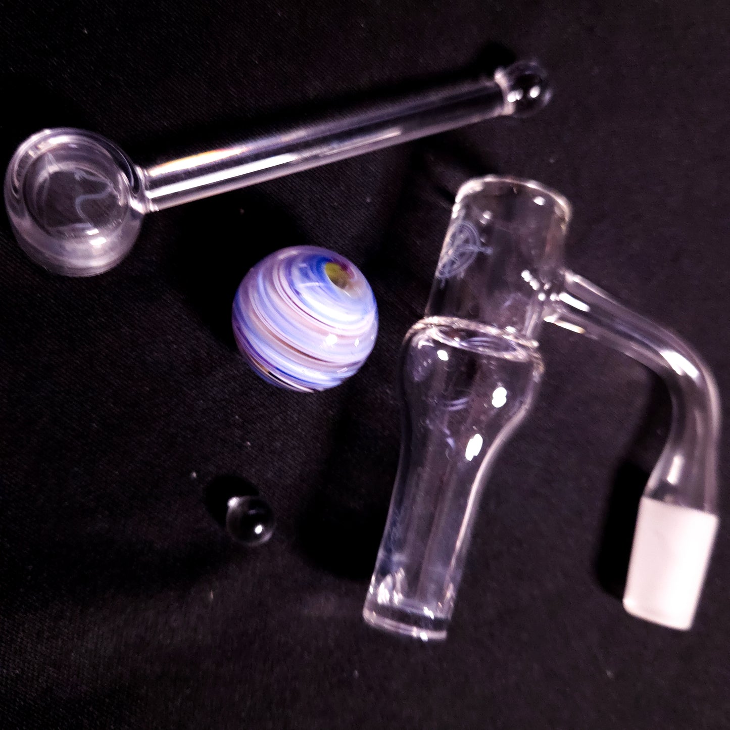 Voyager Saucer Tower Set - DNA (Guya Glass)