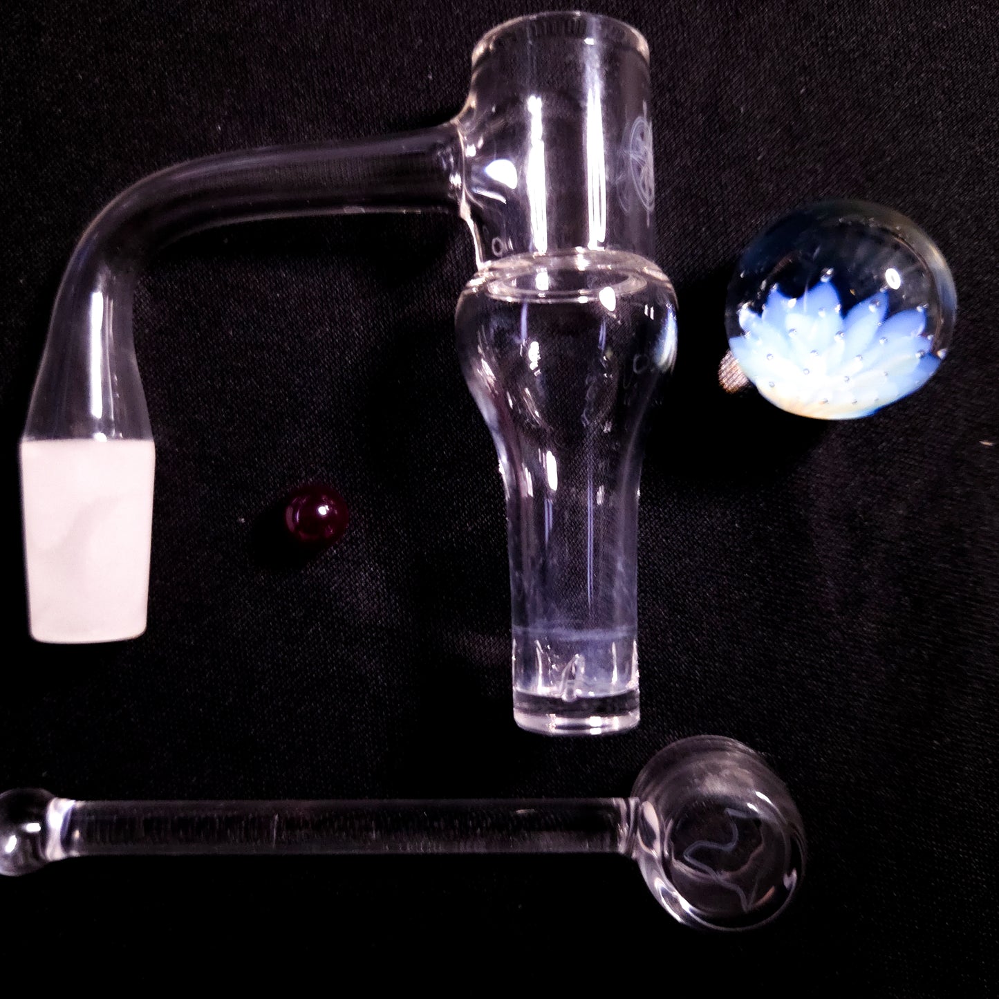 Voyager Saucer Tower Set - Sapphire Flower