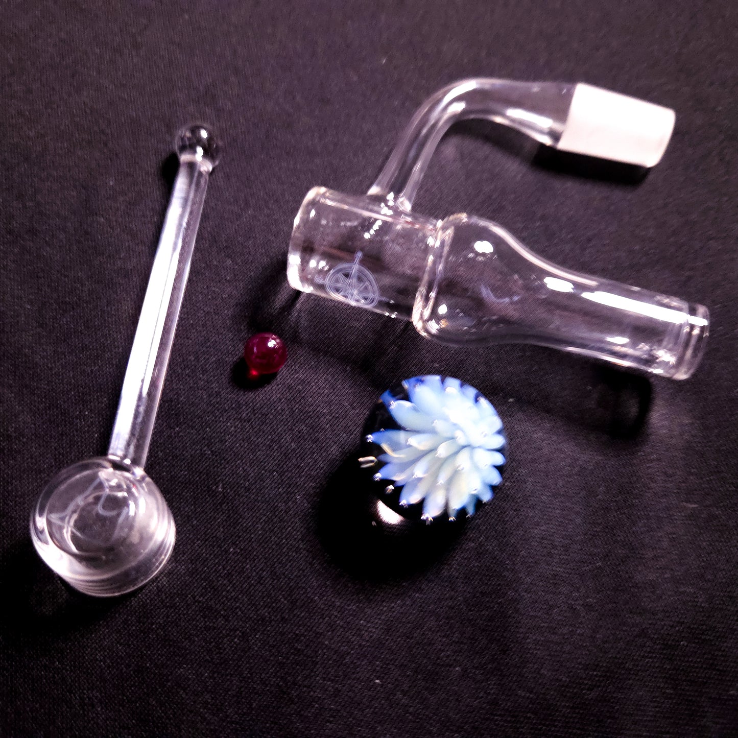 Voyager Saucer Tower Set - Sapphire Flower