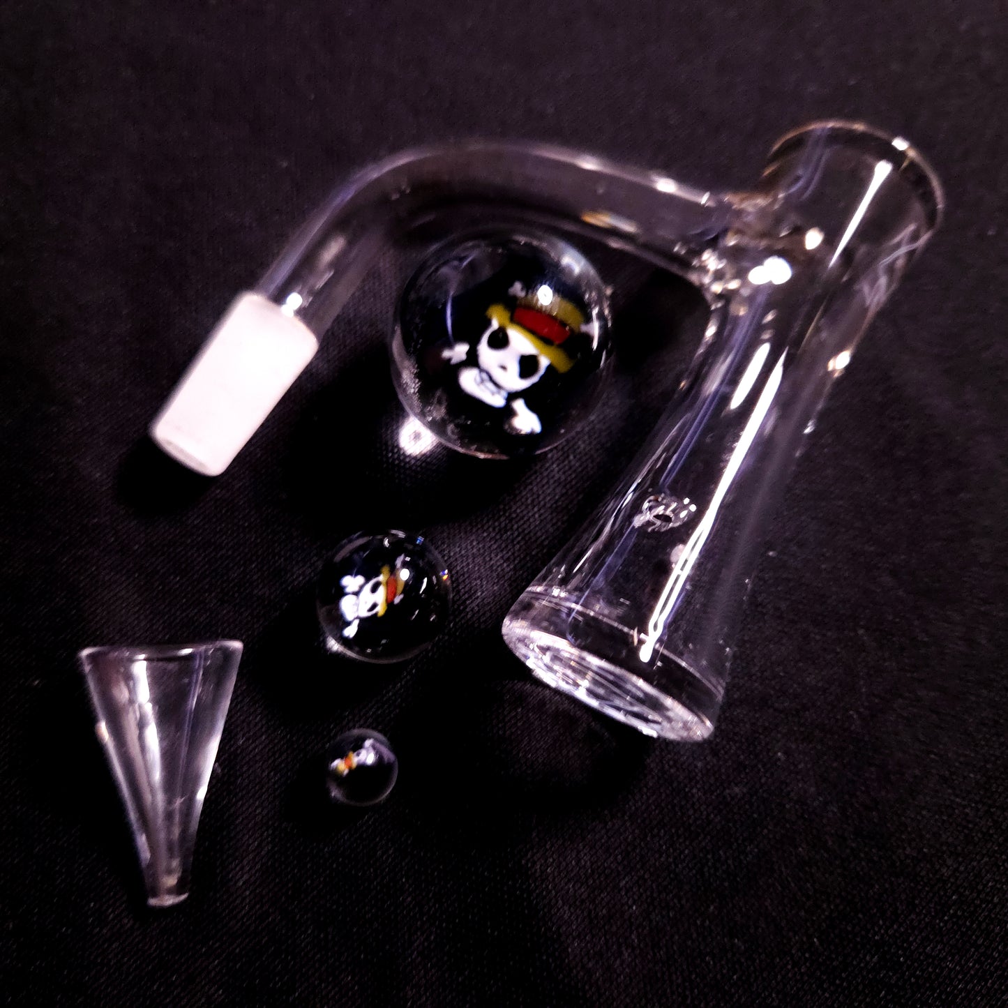 Hourglass Set - Jolly Roger (Guya Glass)